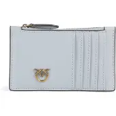 Pinko Cuir porte-cartes Airone Cardholder Azzurro Celeste bleu clair