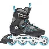K2 ALEXIS 80 ALU patins à roulettes inline dames gris - cyan Taille EU : 36.5