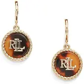 Ralph Lauren Boucles d'oreilles marron / or