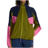 New Balance Veste de sport marine / vert / rose