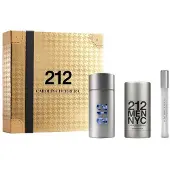 Carolina Herrera Coffret 212 NYC pour homme : Eau de Toilette 100 ml + Déodorant stick 75 ml + Vaporisateur miniature 10 ml