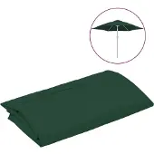 vidaXL Housse de rechange pour parasol vert 300 cm