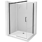 Mexen Cabine de douche OMEGA 120x90cm verre clair, cadre noir