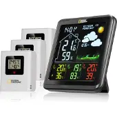 National Geographic Station météo écran LCD couleur et 3 capteurs