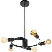 Toolight Lampe APP739-5CP Black