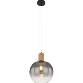 Globo - suspension - Moitas - noir - verre - Ø 25 cm - E27 - 15656H