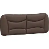 vidaXL Coussin de tête de lit "Hvar" brun 120 cm similicuir