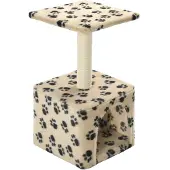 vidaXL Arbre à chat Sisal 55 cm Beige Impression de pattes