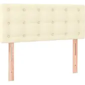 vidaXL Tête de lit Crème 90x5x78/88 cm Similicuir