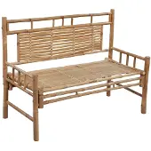 vidaXL Banc de jardin avec support 120 cm bambou