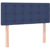 vidaXL Tête de lit bleu 80x5x78/88 cm Tissu