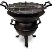 Floraland Grille en fonte pour les grillades au charbon de bois
