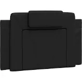 vidaXL Coussin de tête de lit "Viana" Noir 80 cm similicuir