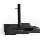 OK-Living Pied de parasol Noir 42x42cm, Model 31137