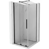 Mexen Velar Cabine de douche 100x100 cm Noir Transparent