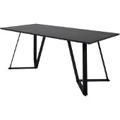 Venture Home Marina Marina Table à manger 90x180cm, noir.