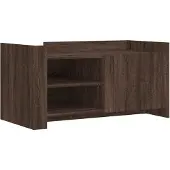vidaXL Table basse marron imitation chêne 100x50x50 cm Bois composite