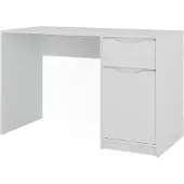 Vicco Bureau Ruben Blanc 120x55cm avec tiroir, Model 49262