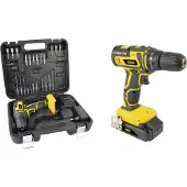 BRÜDER MANNESMANN M17692 ADAC Perceuse-visseuse sans fil, 20 volts, coffret