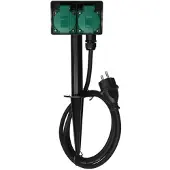 Perel Prise 2 Voies - Pour Usage Extérieur - Schuko