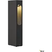 SLV luminaire LED moderne sur pied Slotbox 40 anthracite IP44 pour extérieur carré 3000K blanc chaud hauteur 40 cm