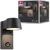 Paulmann LED Applique murale d'extérieur Capea Détecteur de mouvement àcrépusculaire (IR)