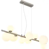 Globo Lighting Lampe à suspendre métal nickel mat, 9x G9 LED