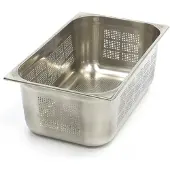 Maxima - Récipients Gastro Gastronorm - 1/1 GN - 20 cm Profond - Acier inoxydable - Perforé