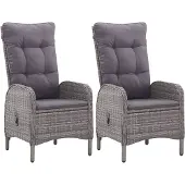 vidaXL Ensemble de jardin 3 pièces Gris
