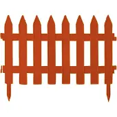Prosperplast 3,5m CLÔTURE D'ORNEMENT hauteur 40cm brun terra Clôture de jardin Clôture de frise