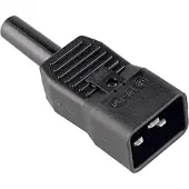 Bachmann Connecteur secteur 915.175 mâle Nbr total de pôles: 2 16 A noir 1 pc(s)