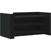 vidaXL Table basse noire 100x50x50 cm bois composite
