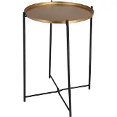 Koopman Table d'appui avec plateau doré 47 cm