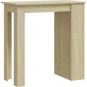 vidaXL Table de bar avec étagère Chêne Sonoma 102x50x103,5 cm Bois composite