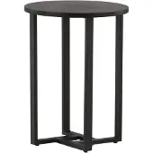 Ebuy24 Lawton table basse 55x40cm noir.