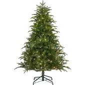 Black Box Trees Smart Lighting Nestow Arbre de Noël artificiel - H155 x Ø107 cm - Vert