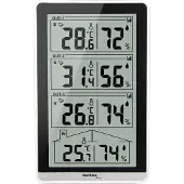 Technoline WS 7060 - station de température moderne avec 3 capteurs externes et 4 valeurs de mesure de