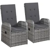 vidaXL Ensemble de jardin 3 pièces Gris