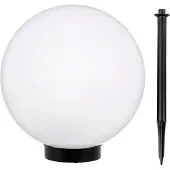Greenblue Boule solaire lampe de jardin extérieure + piquet de terre blanc