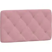 vidaXL Coussin de tête de lit rose 80 cm velours