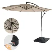 MCW Parasol déporté Terni Ø 3m inclinable