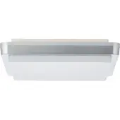 Brilliant Plafonnier d'extérieur LED intemporel DEVORA en argent | Utilisable également comme applique murale | 28 x 28 cm | 12W 1500 lumens 3000 Kelvin | Plastique | IP65