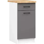 Akord Armoire Oliwia Avec Plan De Travail Blanc/Gris Graphite 46X40X85