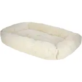 Kerbl Kuschelbett Fluffy (Farbe creme, L x B x H 100 x 70 x 22 cm) 80444