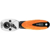 Neo Tools Cliquet, Connexion Bit, Connexion 1/4 Cap, 72 Traps, Din 3122