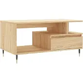 vidaXL Table basse en chêne Sonoma 90x49x45 cm Bois composite