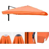 Mendler Toile de rechange pour parasol -A96 3x3m