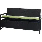 Mendler Poly-Rattan Banc 3 places -F39