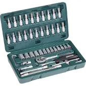 BRÜDER MANNESMANN GREEN LINE M 2040 Jeu de douilles 1/4", 46 pièces