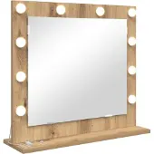vidaXL Miroir de lavabo blanc 60 x 55 x 18 cm verre et bois plaqué